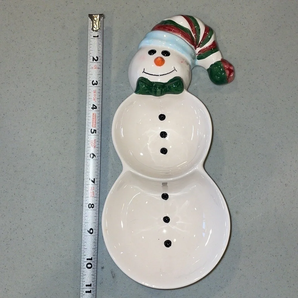 N/A snowman dishes